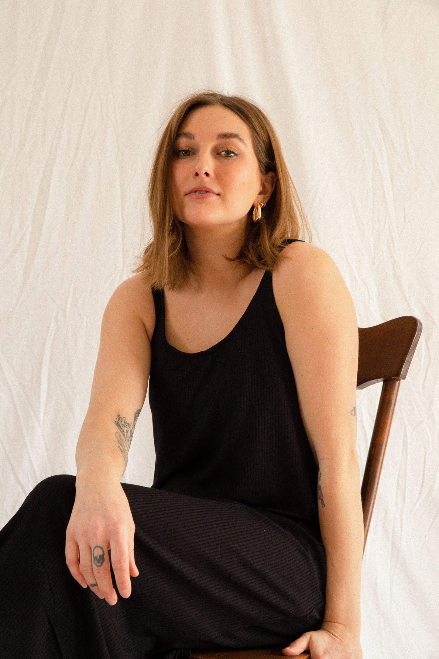 Britt Dress rib knit *Black